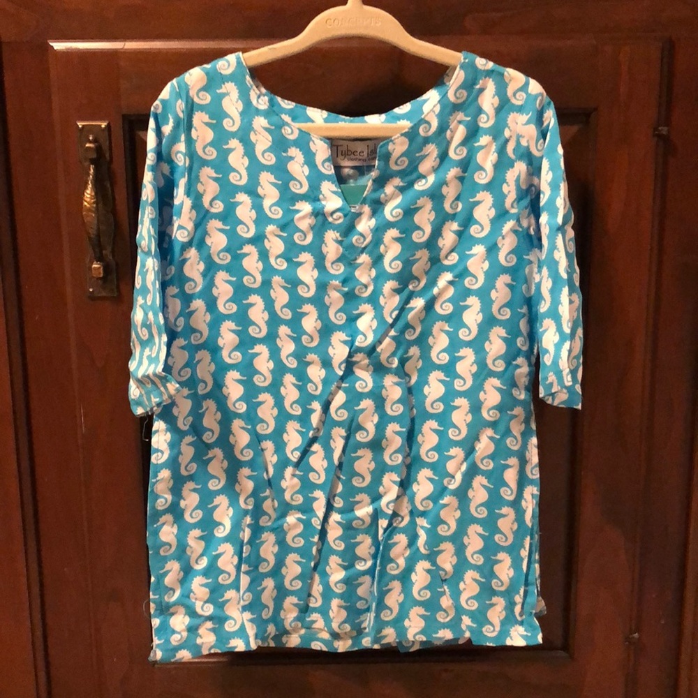 Tybee Island Girls NORAH Seahorse Boho Dress 2T-4T